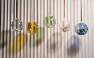 Colourful Glass Hanging Globes