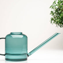 Load image into Gallery viewer, Teal Glass Watering Can - 0.8L
