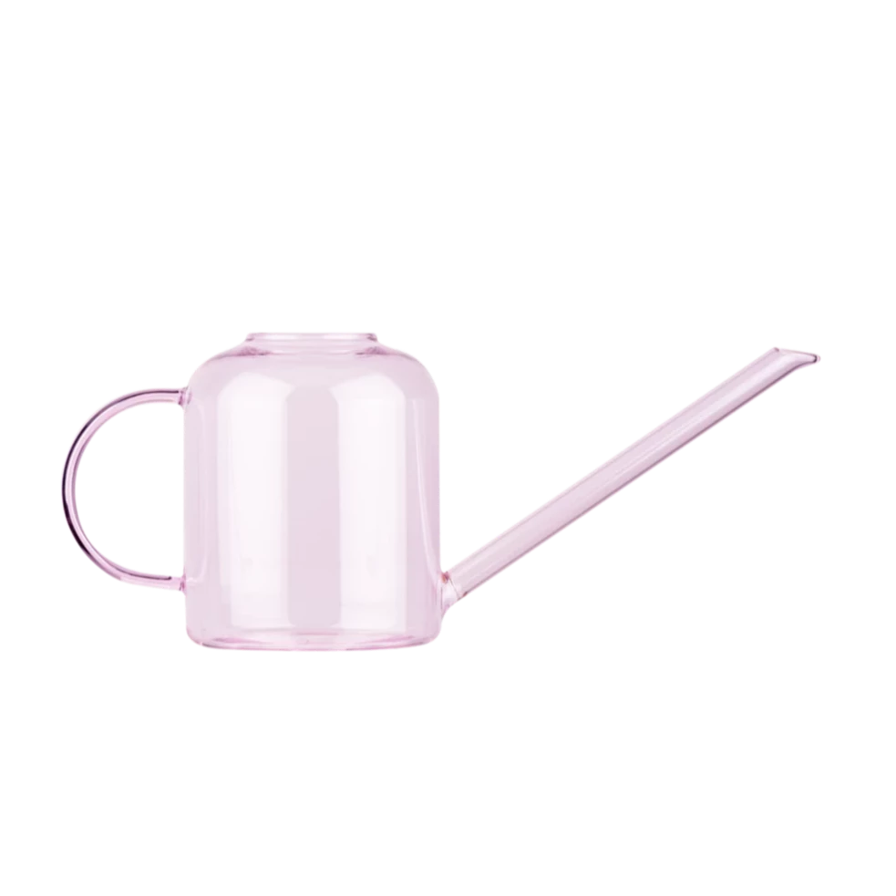 Pink Glass Watering Can - 0.8L