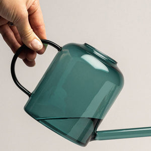 Teal Glass Watering Can - 0.8L