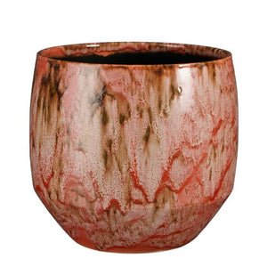 Red Drip Glazed Plant Pots - *Local Delivery or Local Pick Up Only*