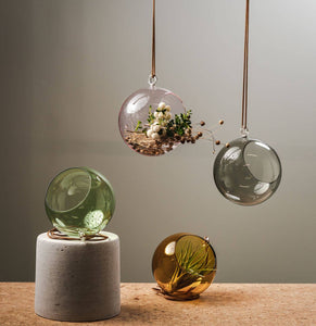 Colourful Glass Hanging Globes