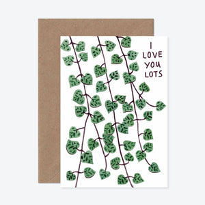 Katrina Sophia Love You Lots String Of Hearts Card