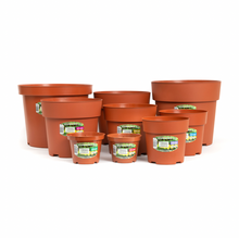 Load image into Gallery viewer, 100% Recycled Plastic Plant Pots &amp; Saucers

