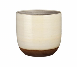 Off White Glazed Terracotta Plant Pot - *Local Delivery or Local Pick Up Only*