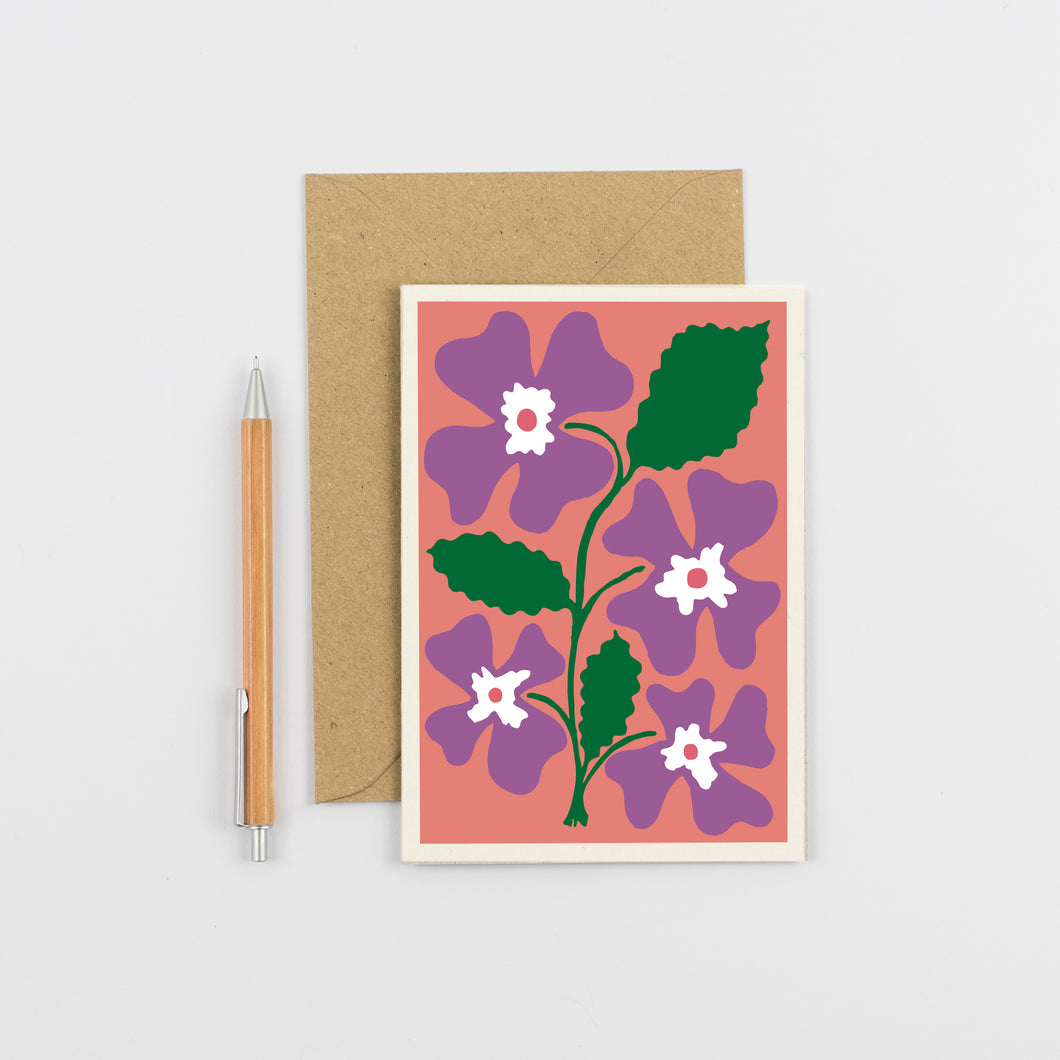 Studio Wald Pansy Greetings Card